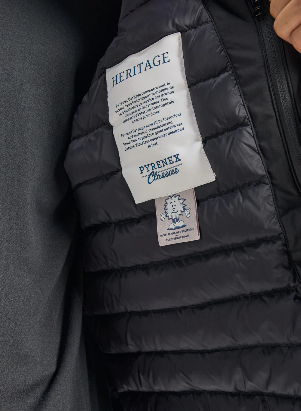 Blouson en duvet pour homme Pyrenex Spectre noir - Image 5