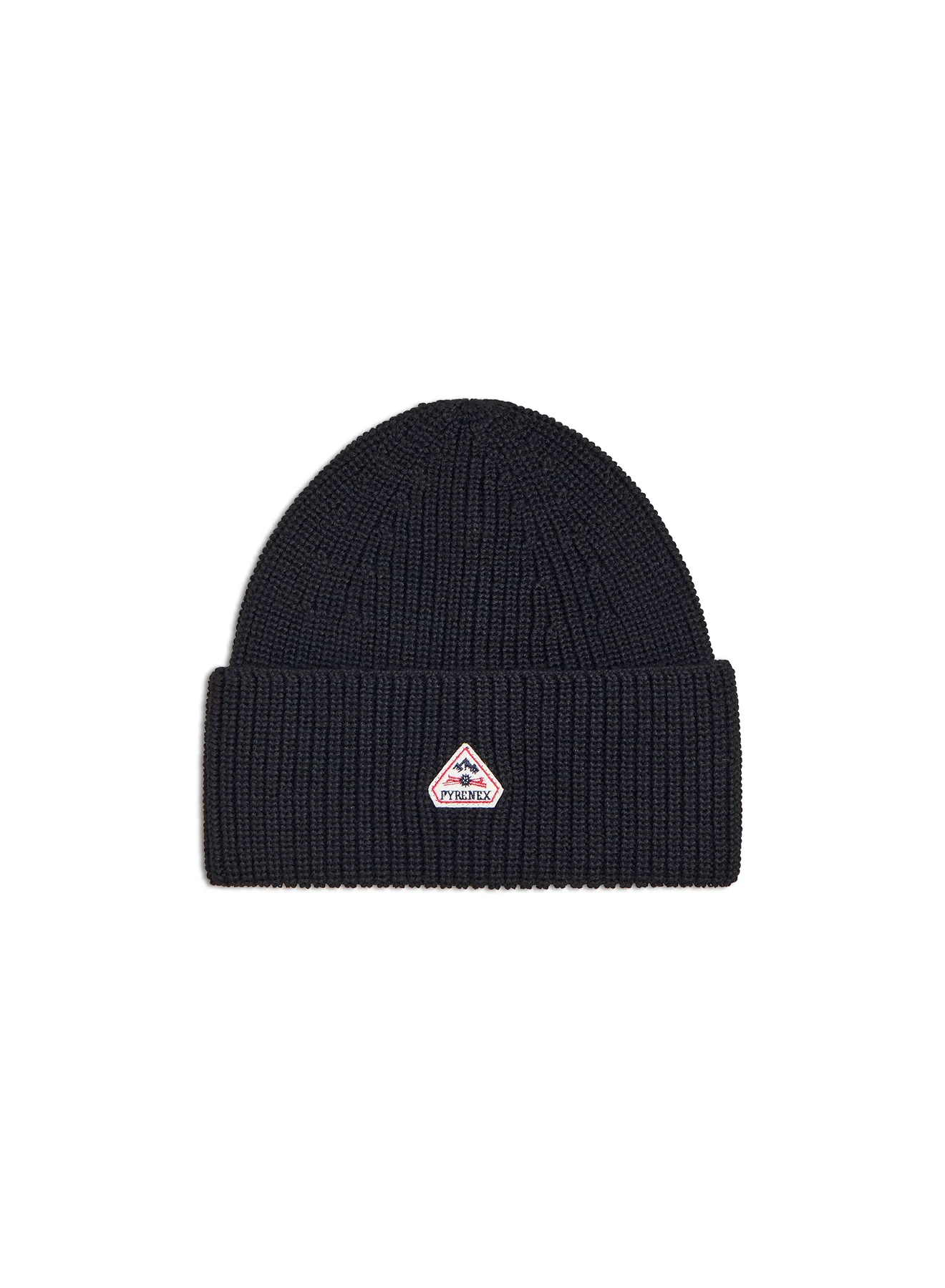 Bonnet unisexe pour enfants en laine Pyrenex Roki noir - Image 3