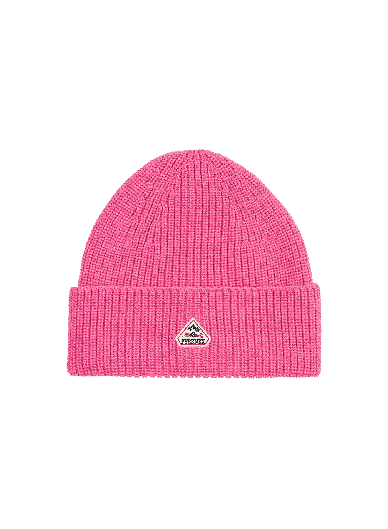 Bonnet unisexe pour enfants en laine Pyrenex Roki fuchsia - Image 3
