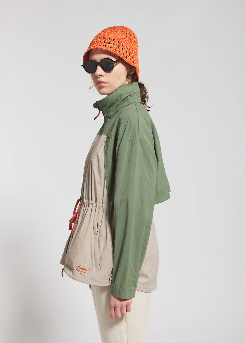 Coupe-vent court femme Pyrenex Climb khaki - Image 3