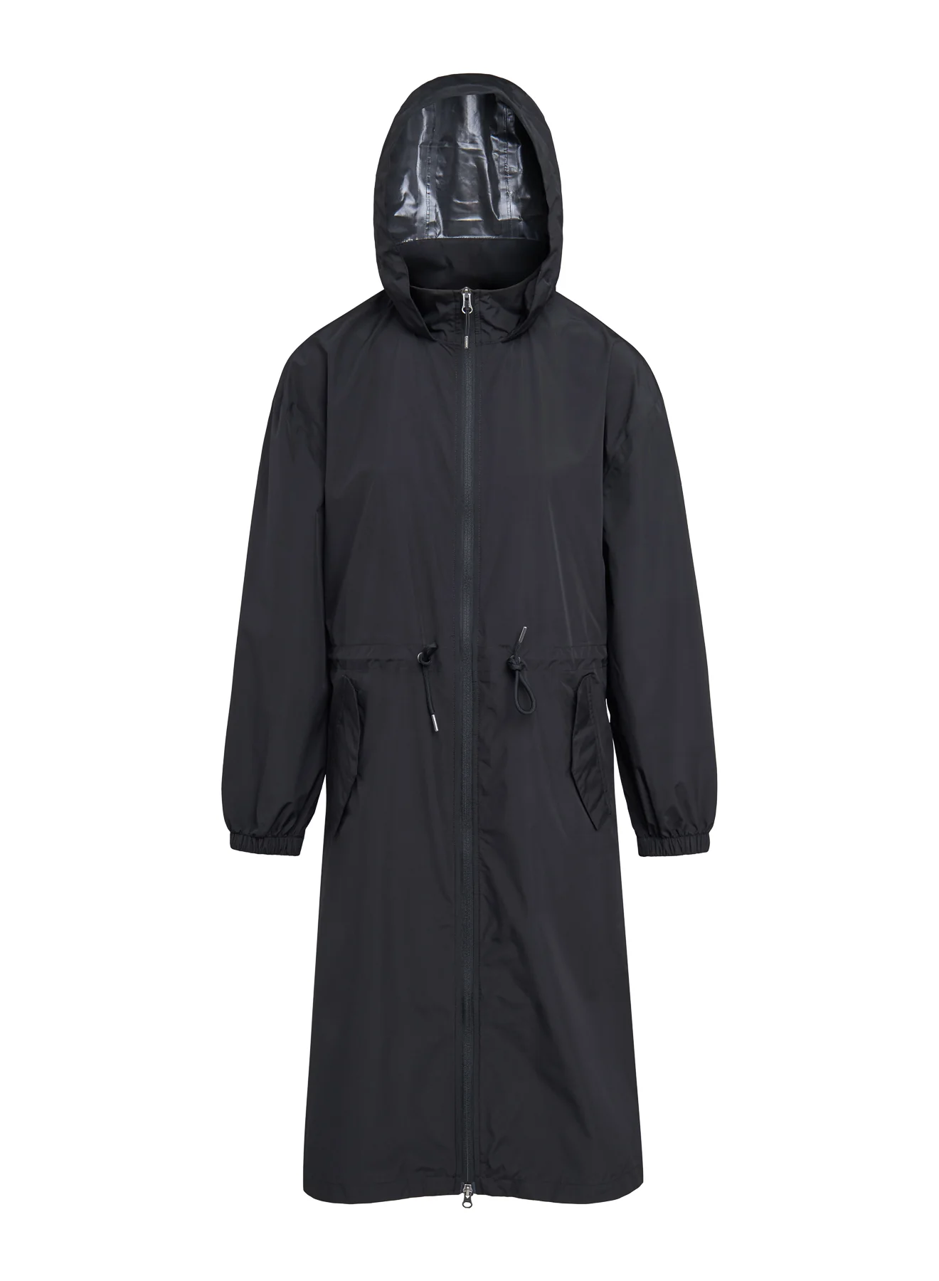 Parka longue imperméable femme à capuche Pyrenex Gemme noire - Image 7