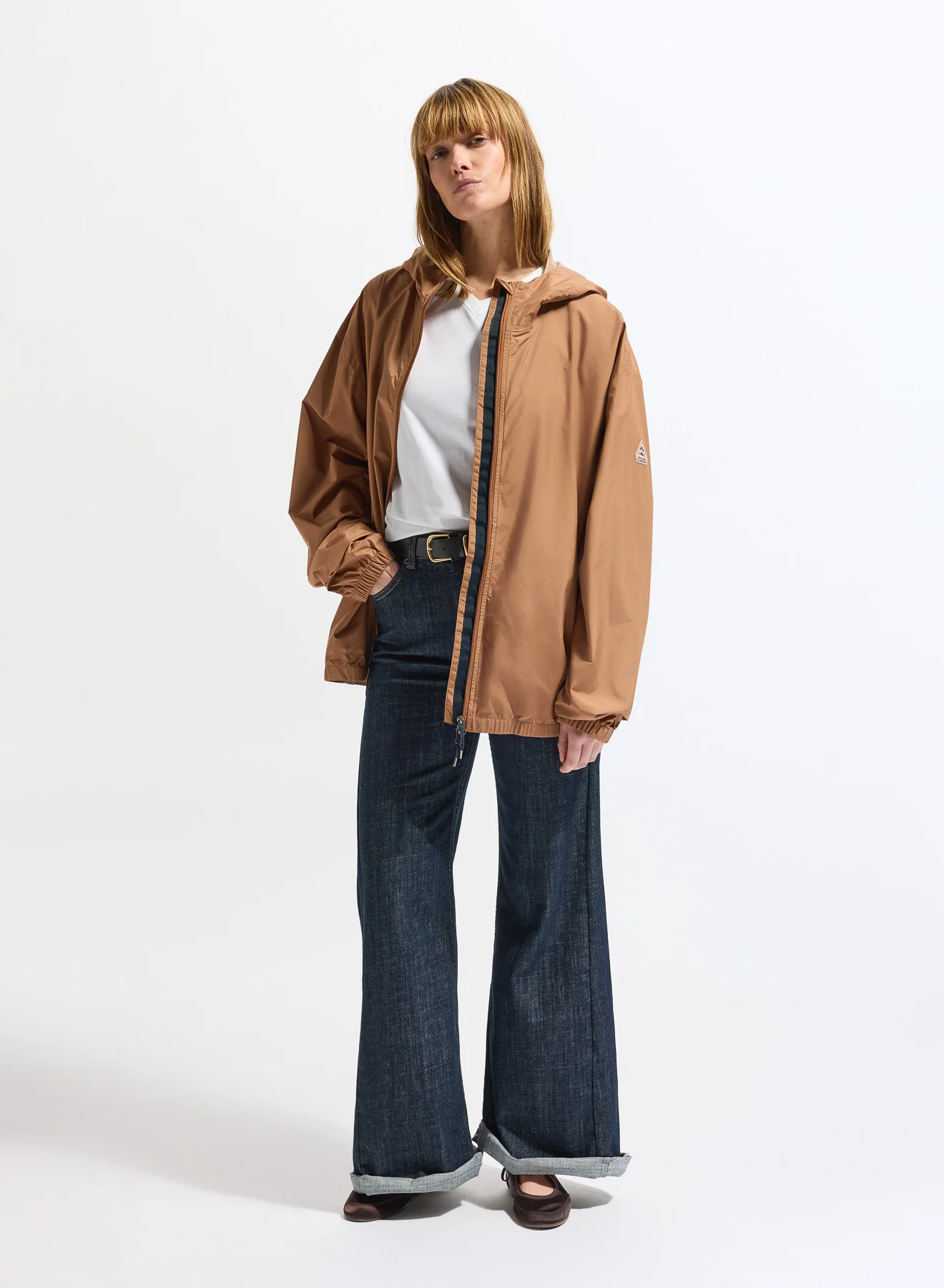 Coupe-vent imperméable unisexe Pyrenex Ensure marron terracotta - Image 4