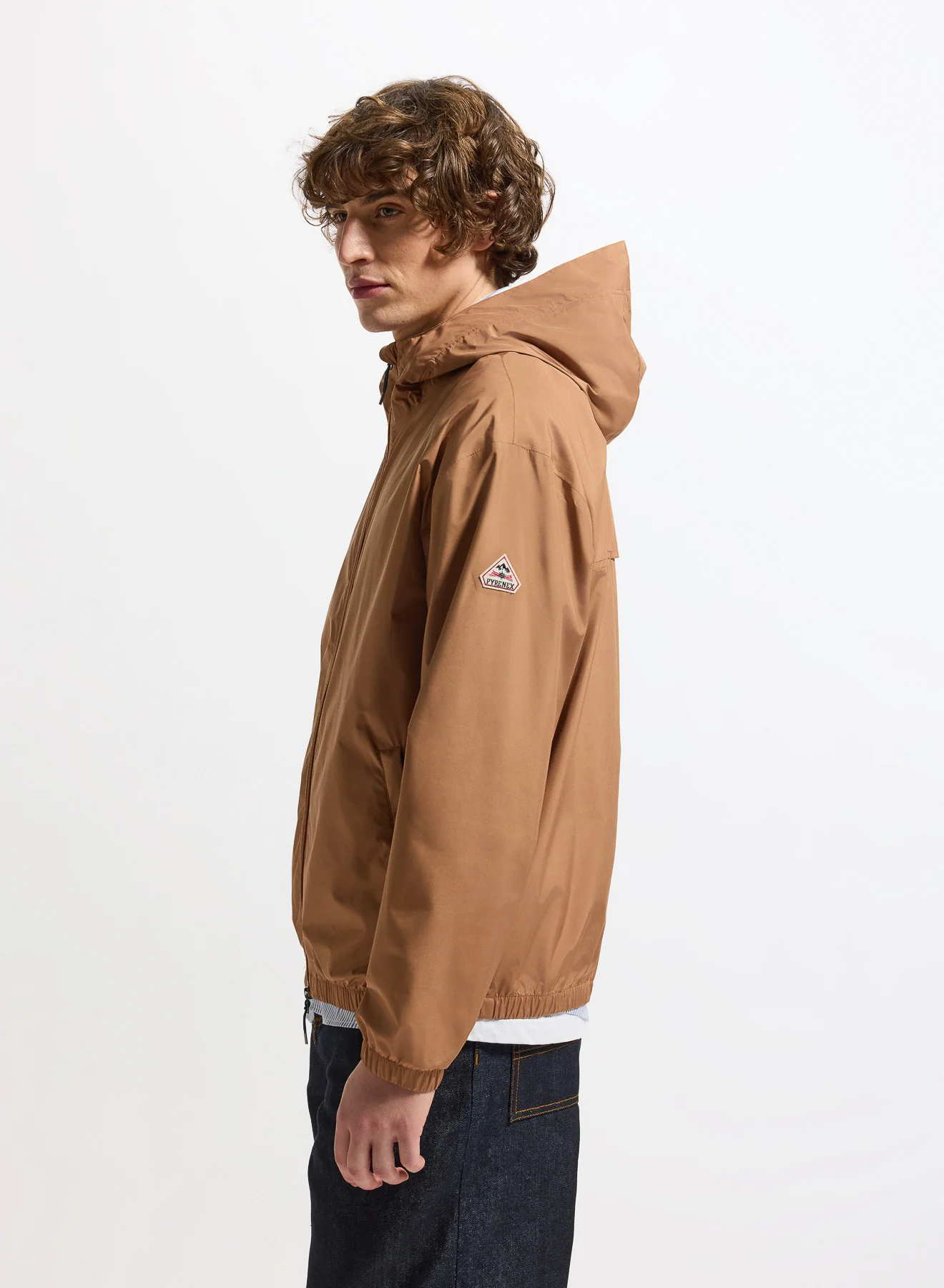 Coupe-vent imperméable unisexe Pyrenex Ensure marron terracotta - Image 5