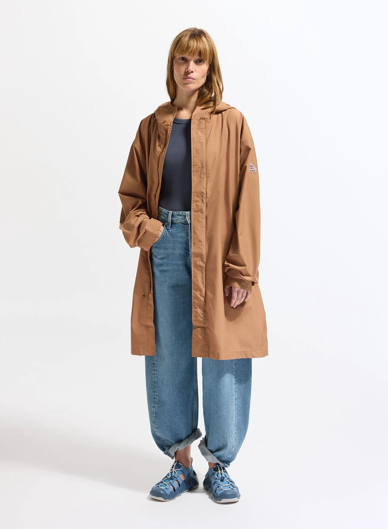 Parka longue imperméable unisexe Pyrenex Eissaure marron - Image 3