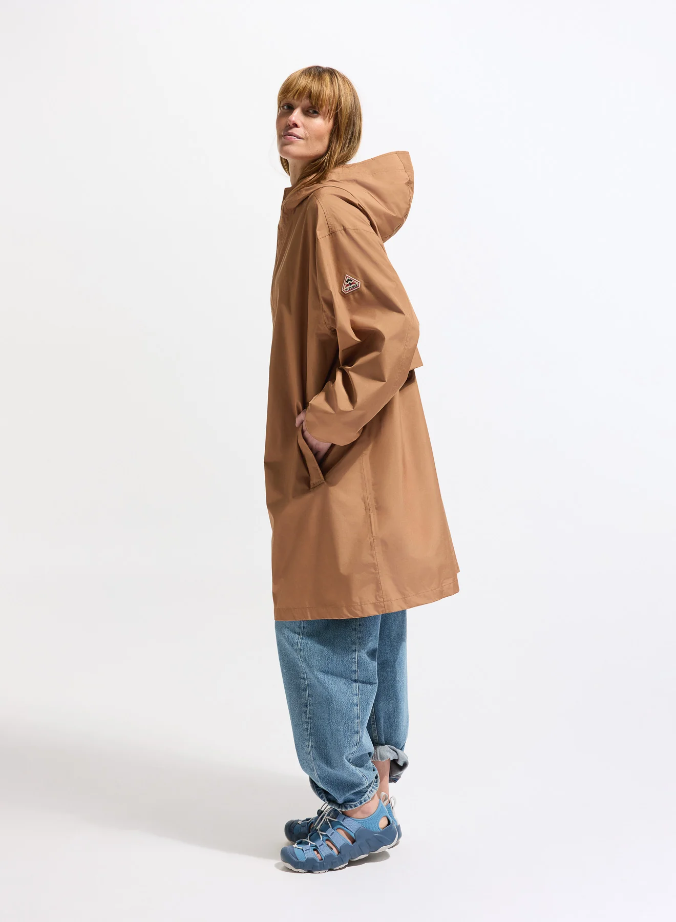 Parka longue imperméable unisexe Pyrenex Eissaure marron - Image 4