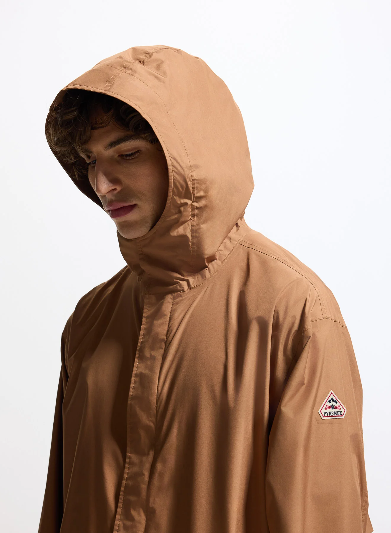 Parka longue imperméable unisexe Pyrenex Eissaure marron - Image 9