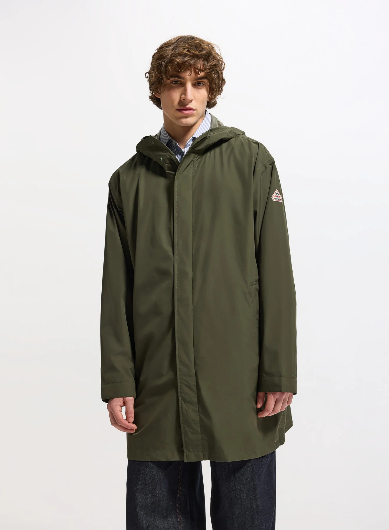 Parka longue imperméable unisexe Pyrenex Eissaure kaki - Image 3