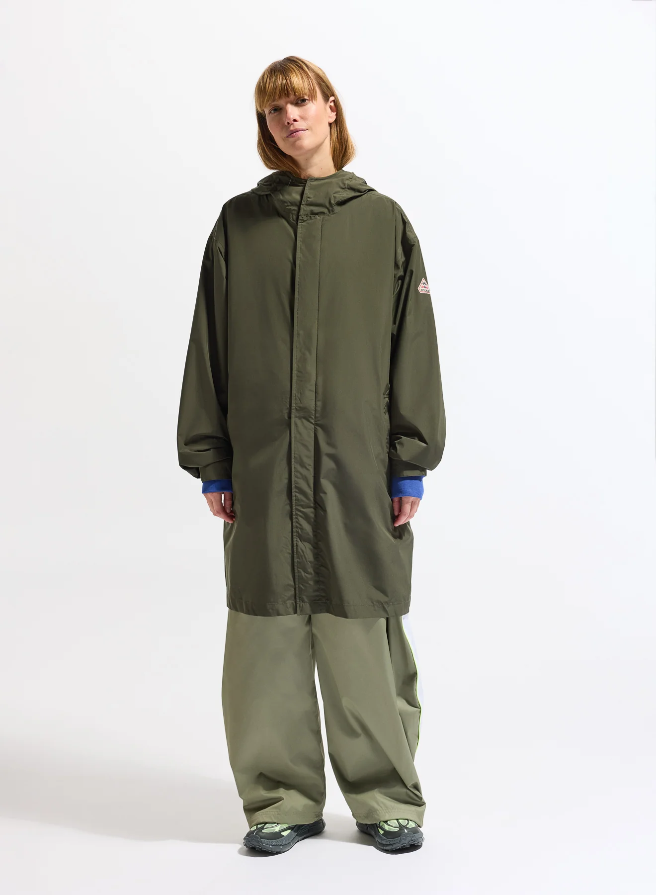 Parka longue imperméable unisexe Pyrenex Eissaure kaki - Image 4