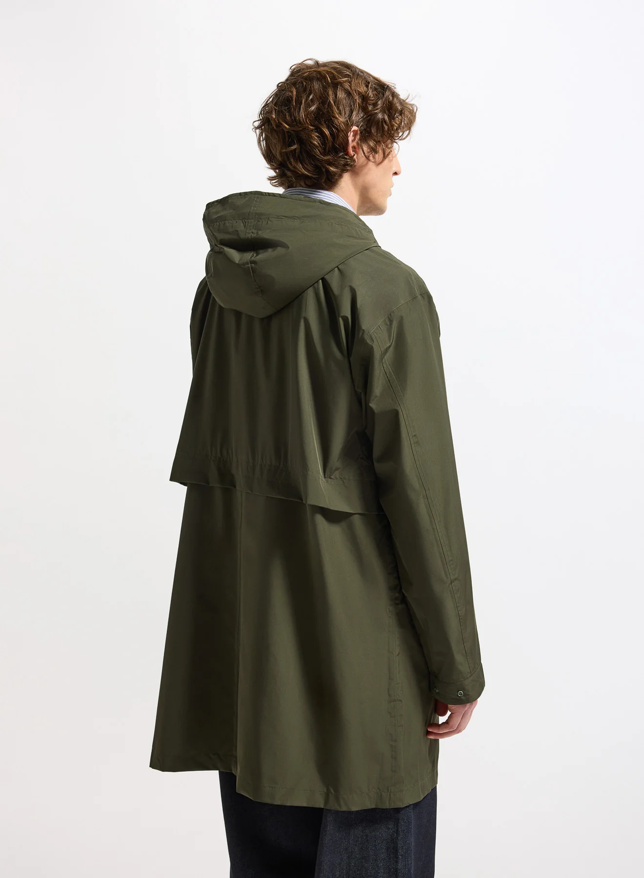 Parka longue imperméable unisexe Pyrenex Eissaure kaki - Image 9