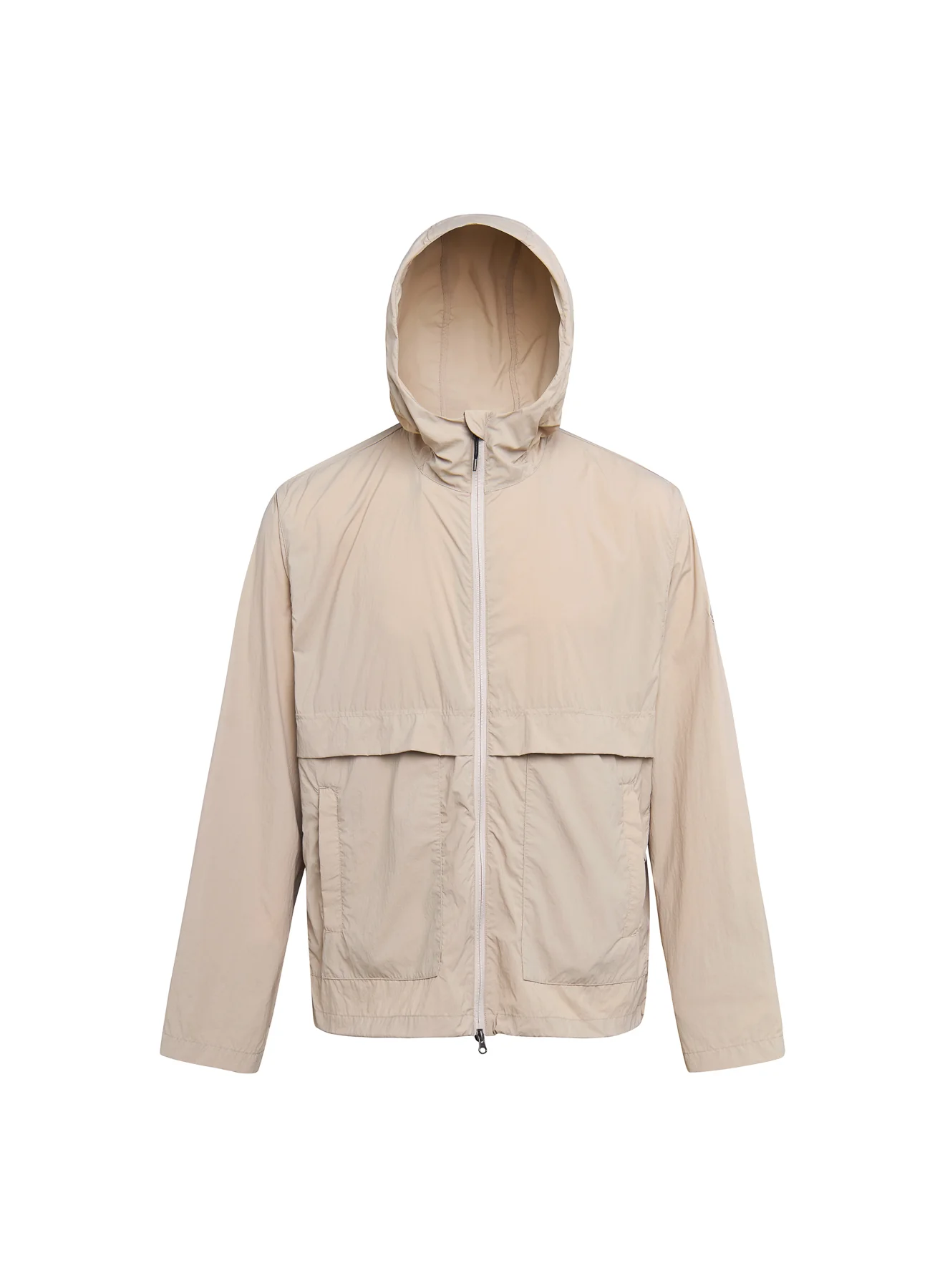 Coupe-vent unisexe à capuche Pyrenex Soulere beige - Image 11