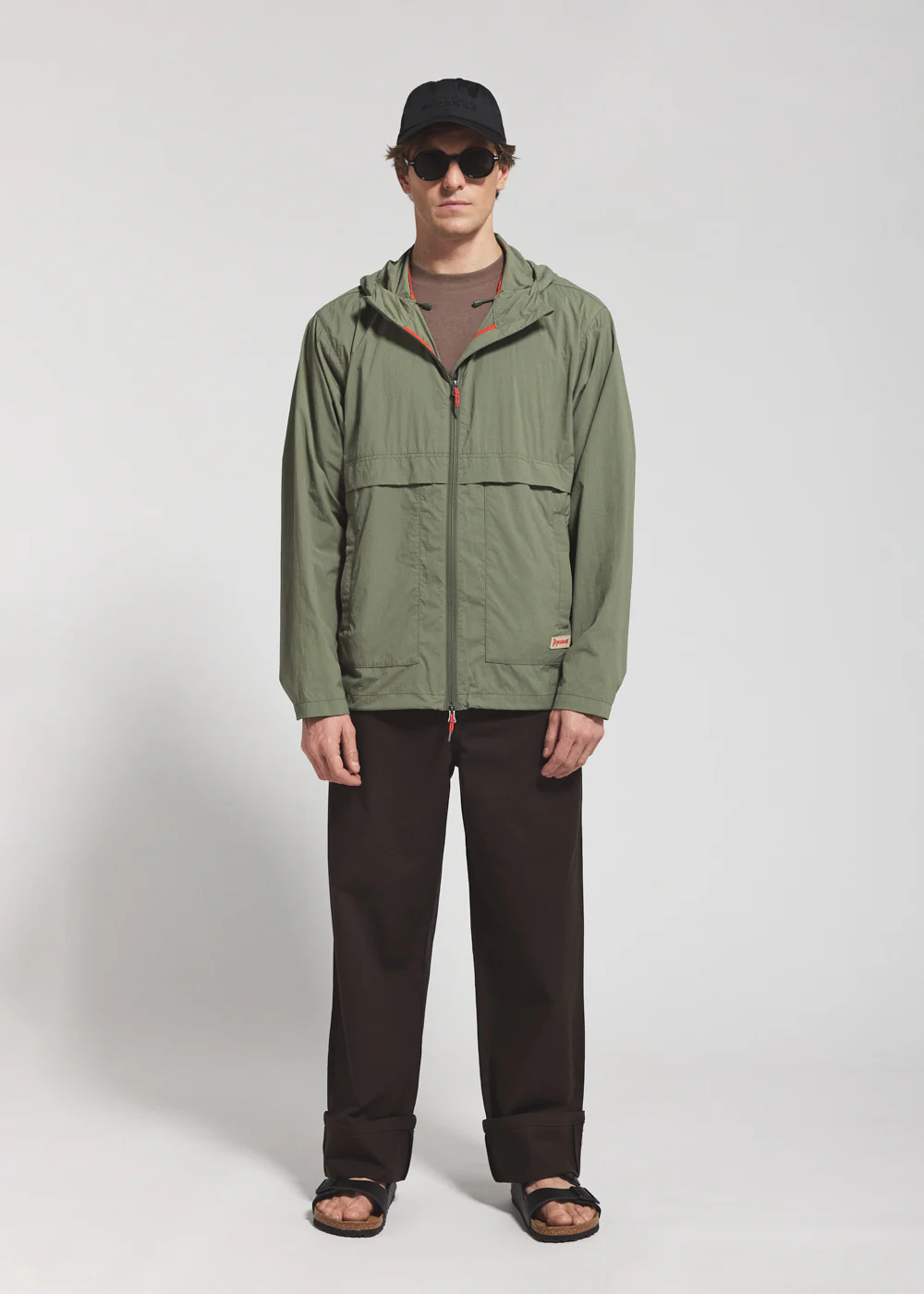Coupe-vent unisexe à capuche Pyrenex Soulere khaki - Image 3