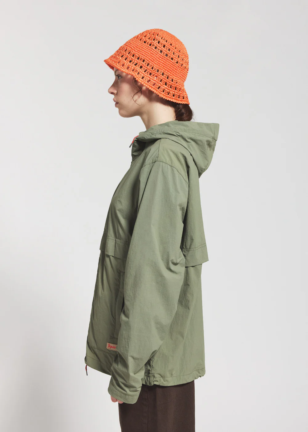 Coupe-vent unisexe à capuche Pyrenex Soulere khaki - Image 6