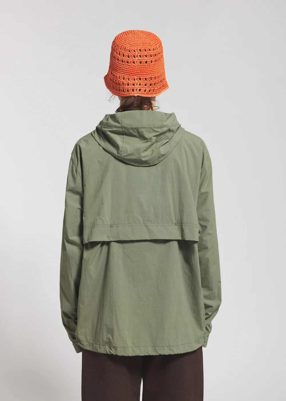 Coupe-vent unisexe à capuche Pyrenex Soulere khaki - Image 8