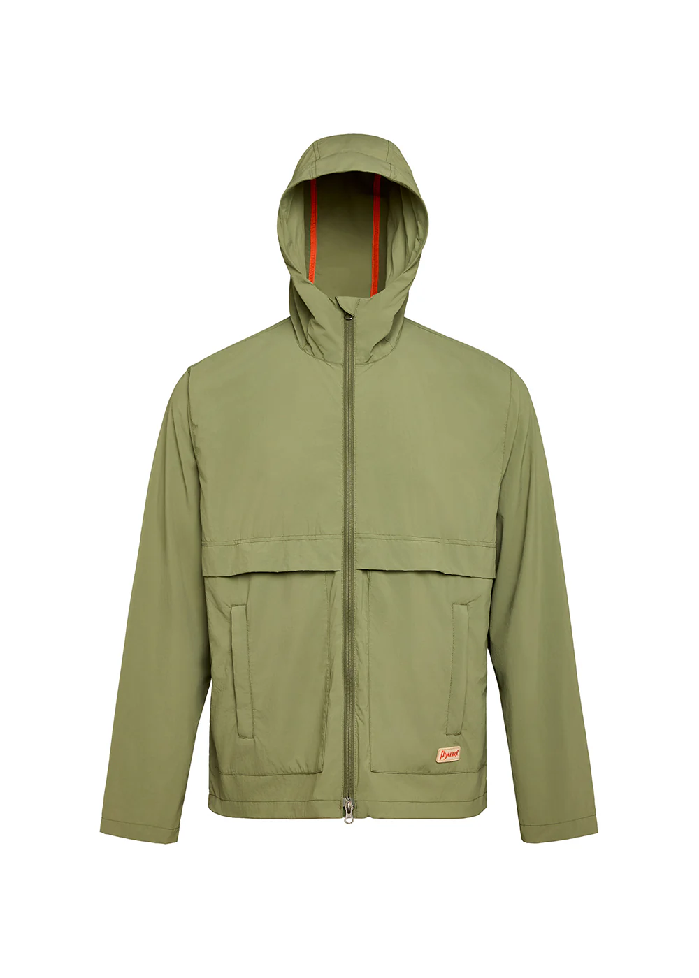 Coupe-vent unisexe à capuche Pyrenex Soulere khaki - Image 9