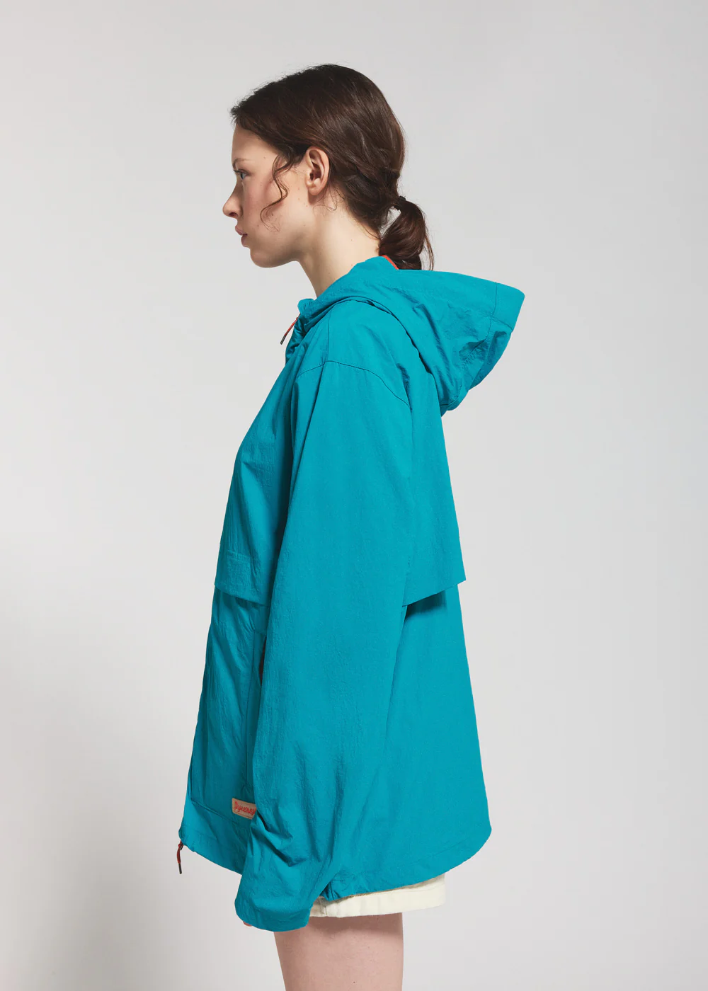Coupe-vent unisexe à capuche Pyrenex Soulere bleu turquoise - Image 6