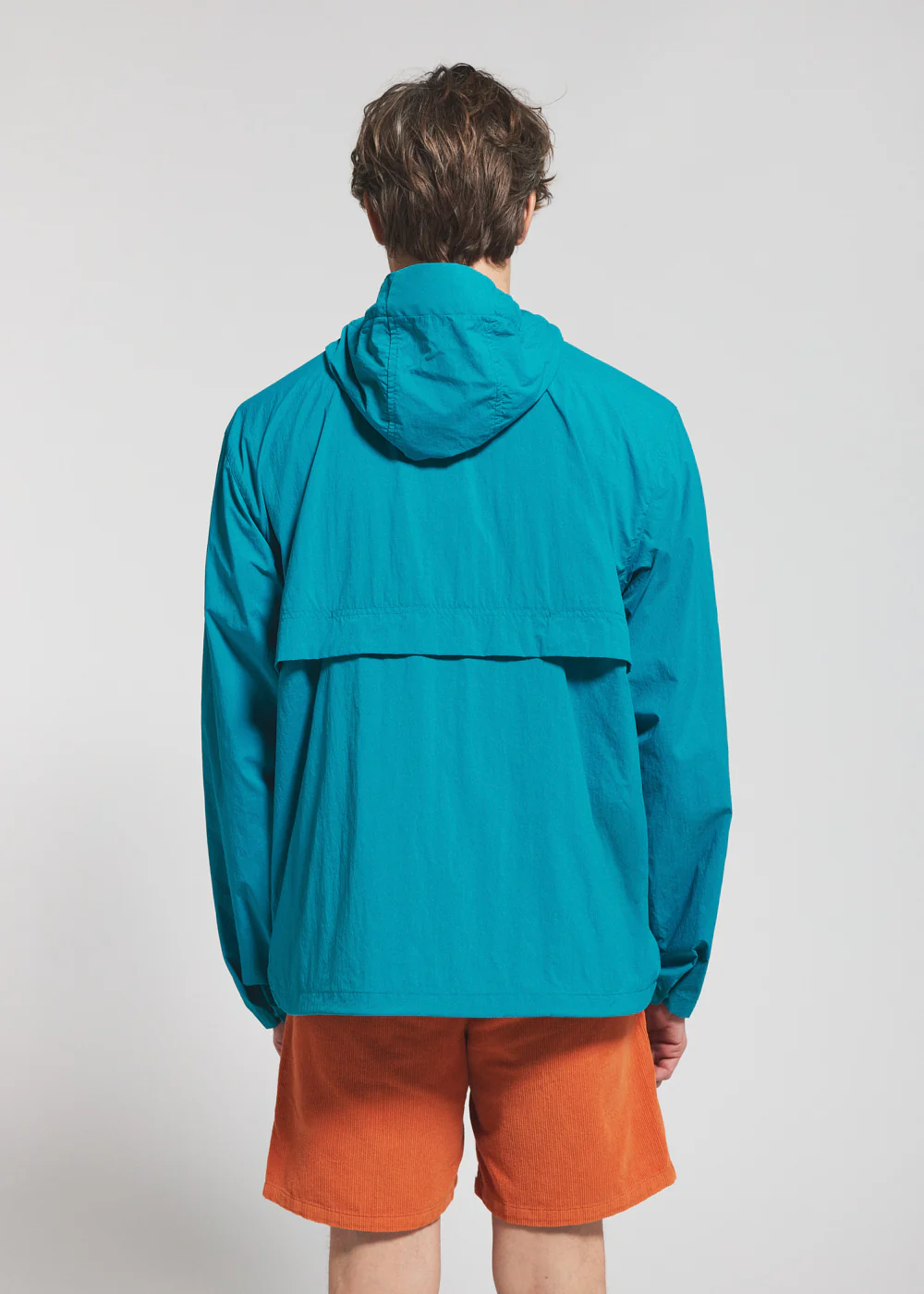 Coupe-vent unisexe à capuche Pyrenex Soulere bleu turquoise - Image 7