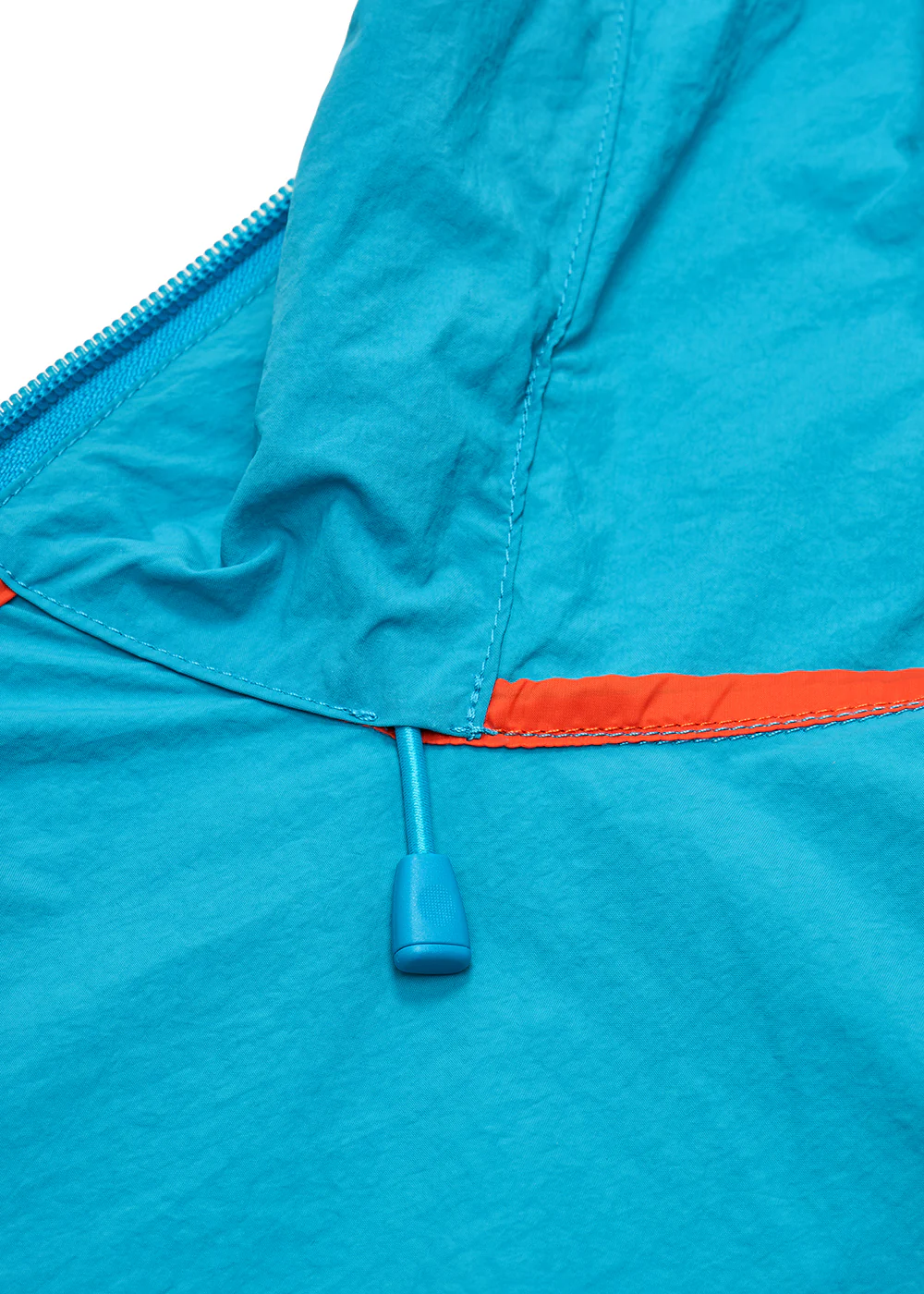 Coupe-vent unisexe à capuche Pyrenex Soulere bleu turquoise - Image 9