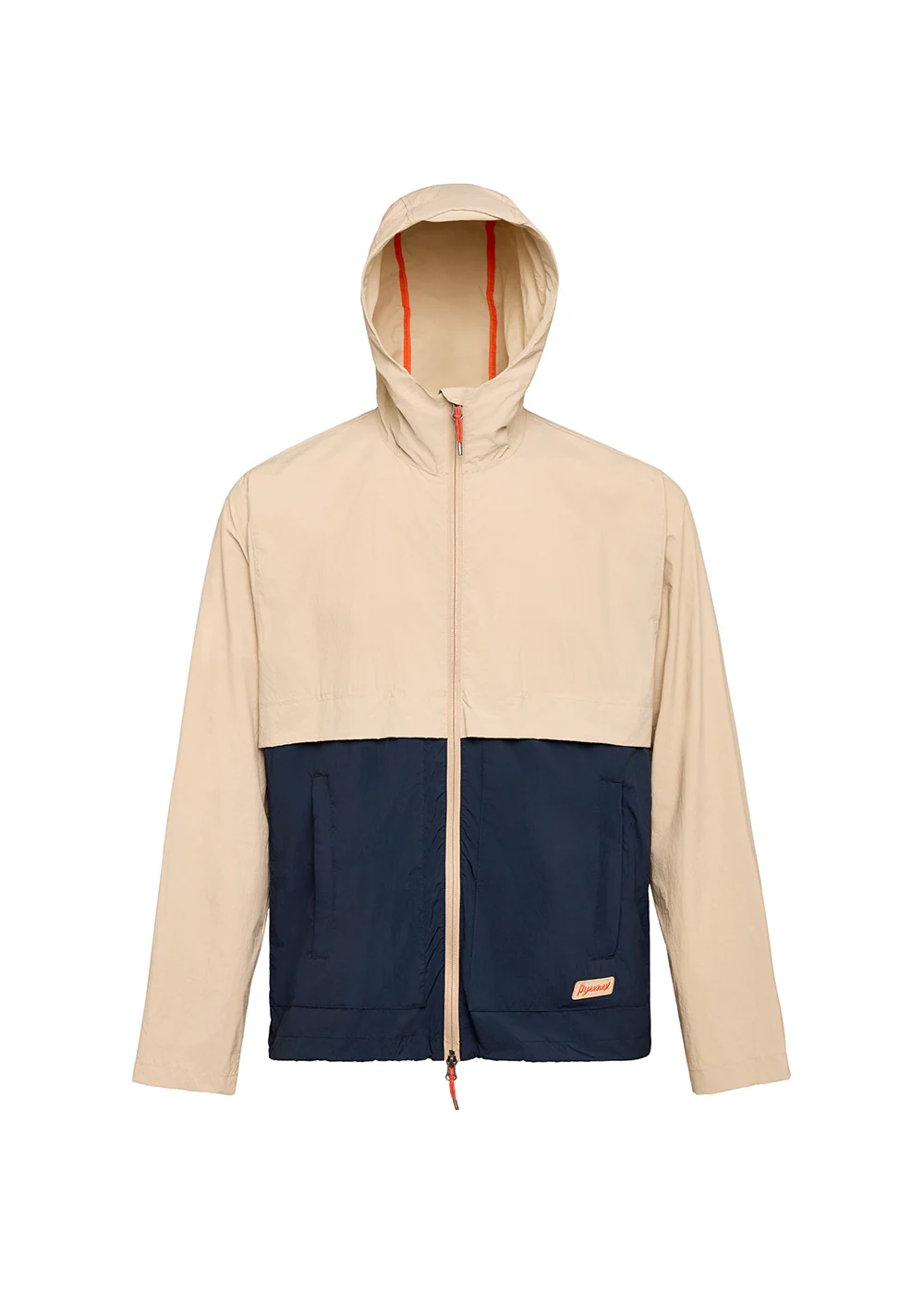 Coupe-vent unisexe à capuche Pyrenex Soulere beige - Image 9