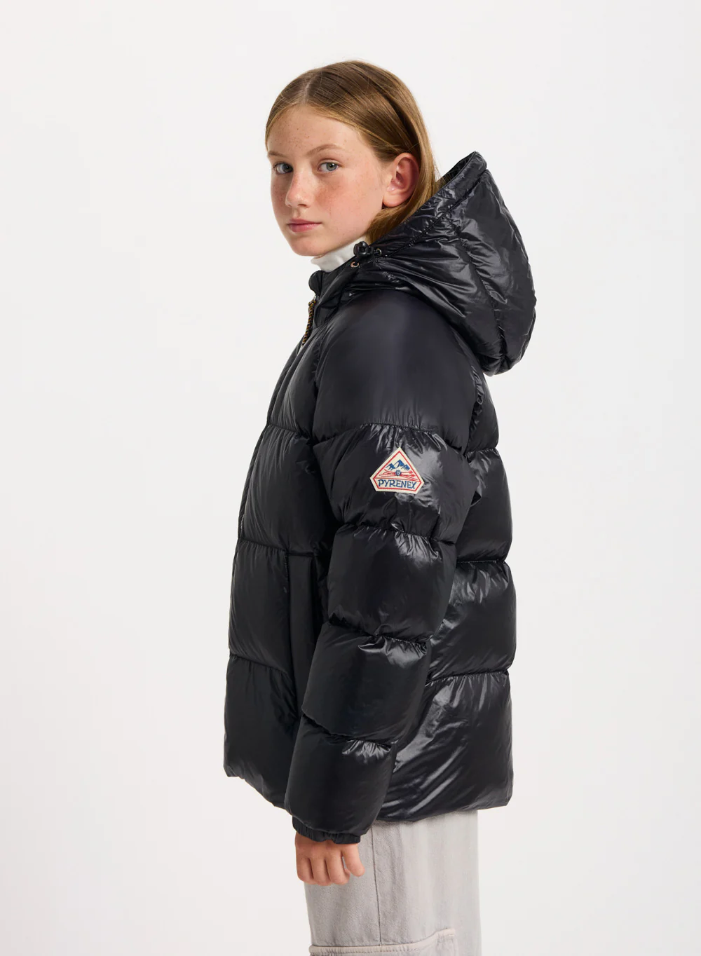 Doudoune à capuche enfant Pyrenex Sten Black - Image 5