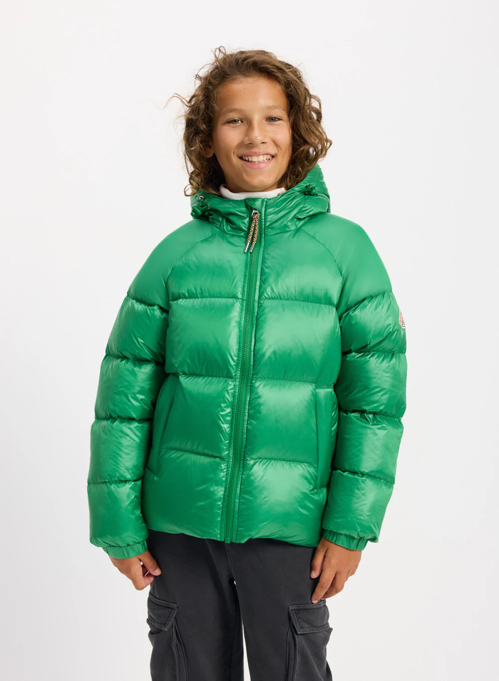 Doudoune à capuche enfant Pyrenex Sten verte
