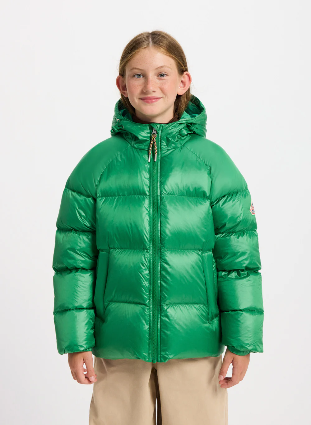 Doudoune à capuche enfant Pyrenex Sten verte - Image 2