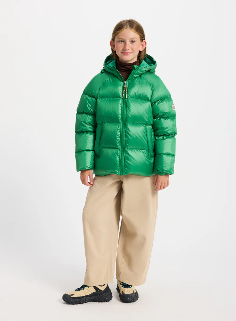 Doudoune à capuche enfant Pyrenex Sten verte - Image 4