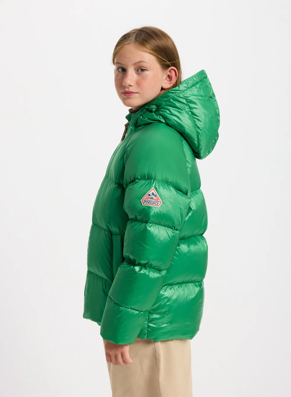 Doudoune à capuche enfant Pyrenex Sten verte - Image 6