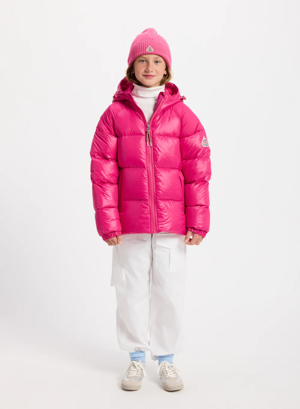 Doudoune à capuche enfant Pyrenex Sten fuchsia - Image 4