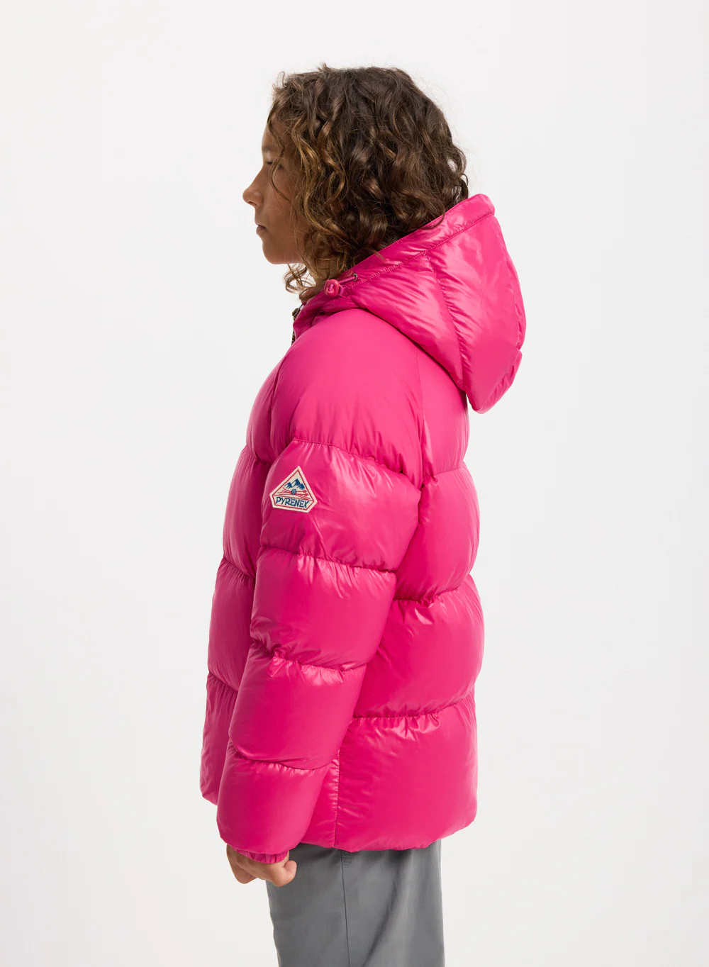 Doudoune à capuche enfant Pyrenex Sten fuchsia - Image 5
