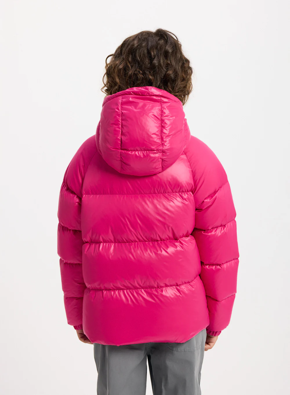 Doudoune à capuche enfant Pyrenex Sten fuchsia - Image 7