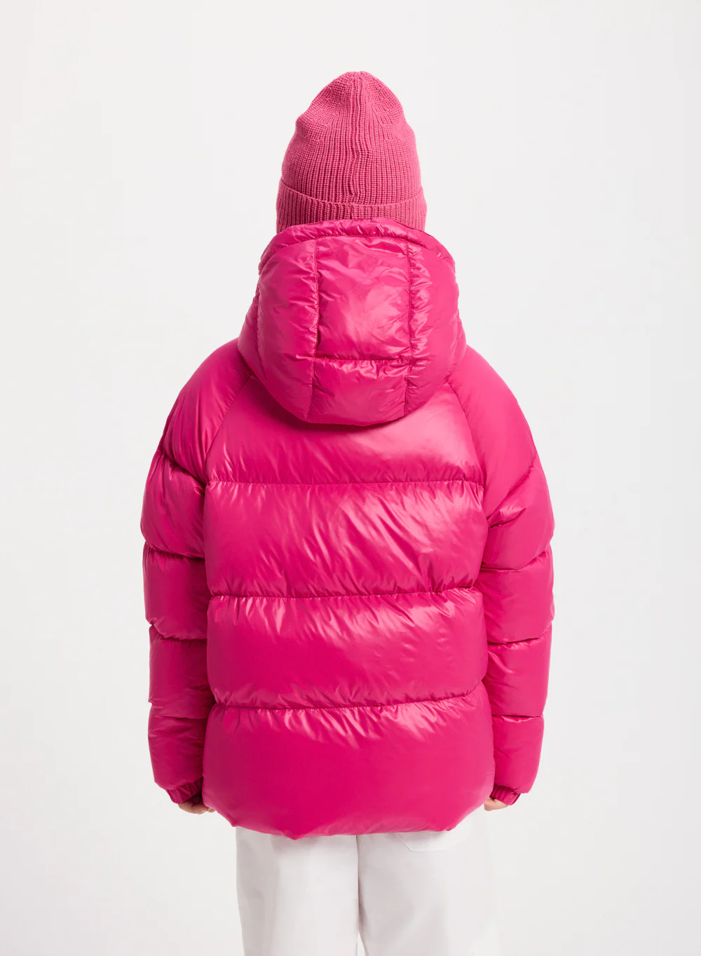 Doudoune à capuche enfant Pyrenex Sten fuchsia - Image 8