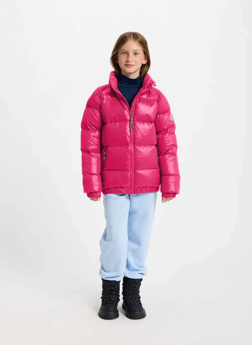 Doudoune pour enfant Pyrenex Vintage Mythic fuchsia - Image 3