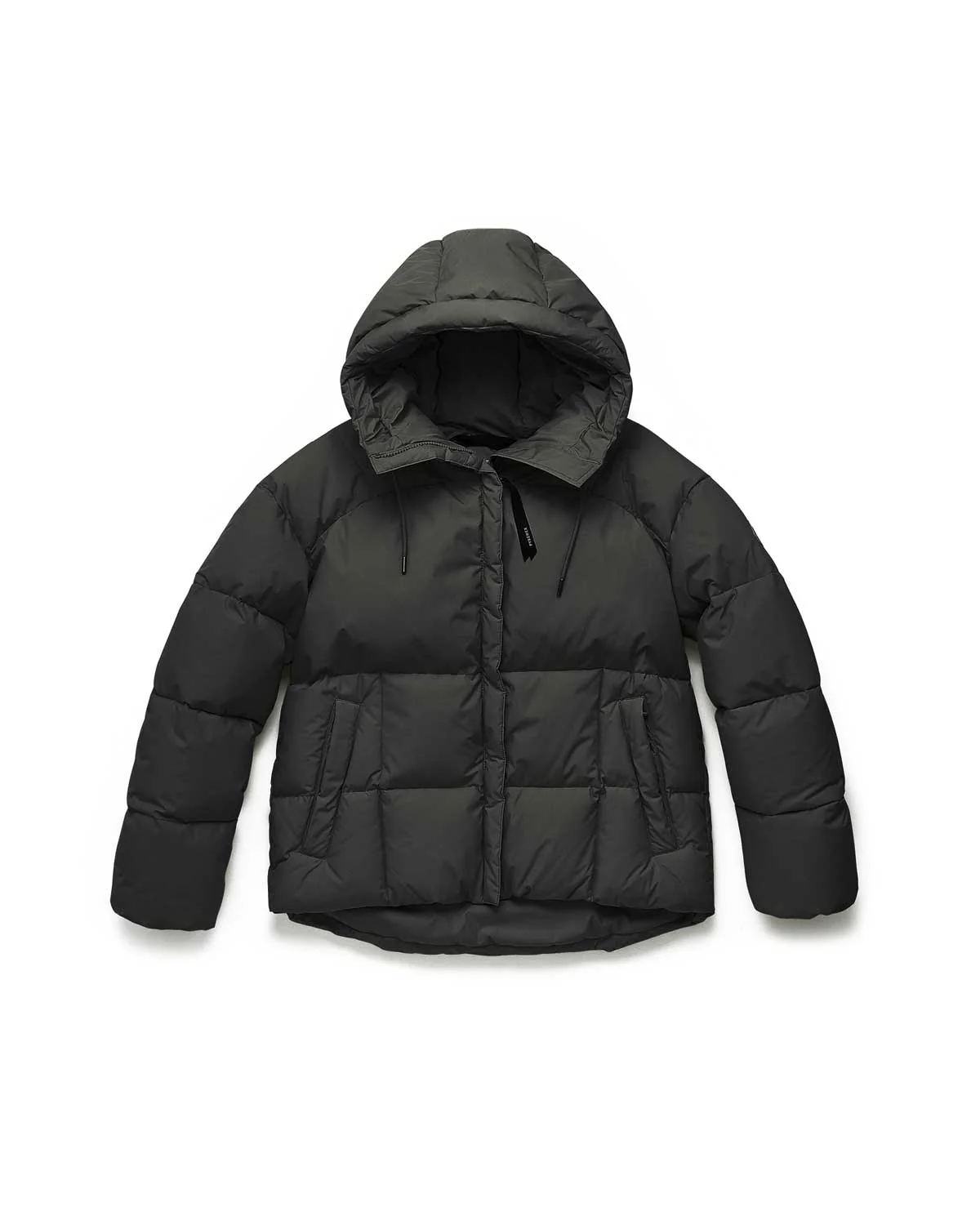 Doudoune femme Pyrenex Harmonie à capuche enveloppante noire - Image 6