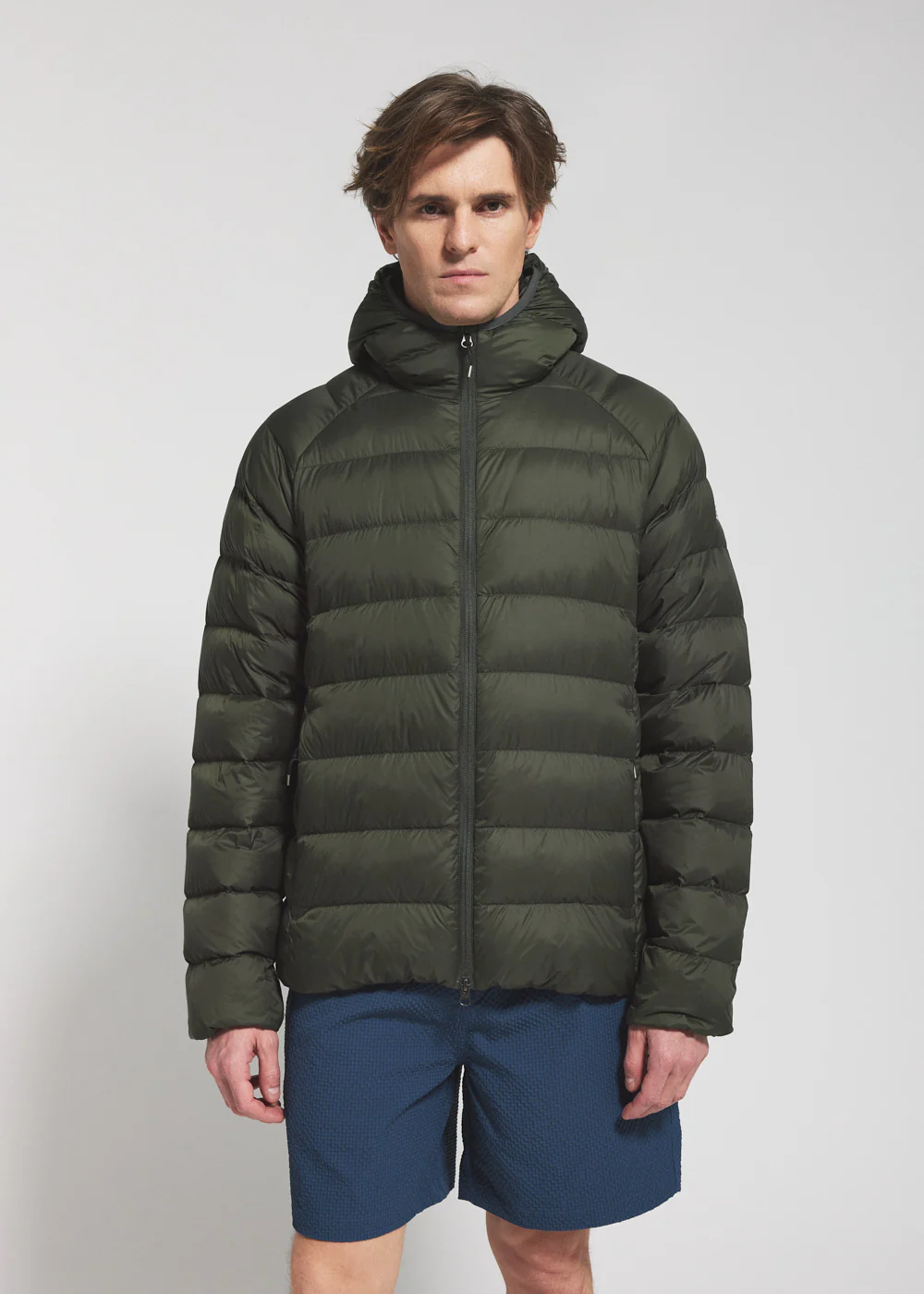 Doudoune à capuche homme Pyrenex Arial khaki - Image 2