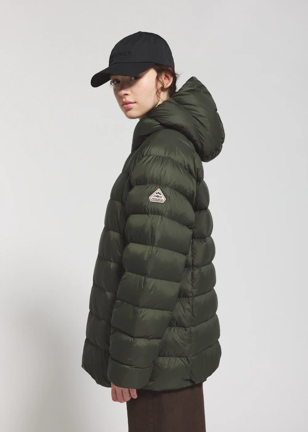 Doudoune à capuche homme Pyrenex Arial khaki - Image 5