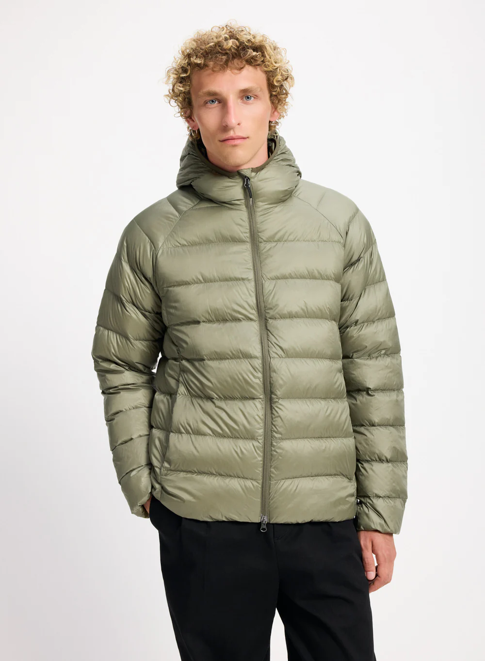 Doudoune à capuche homme Pyrenex kaki clair