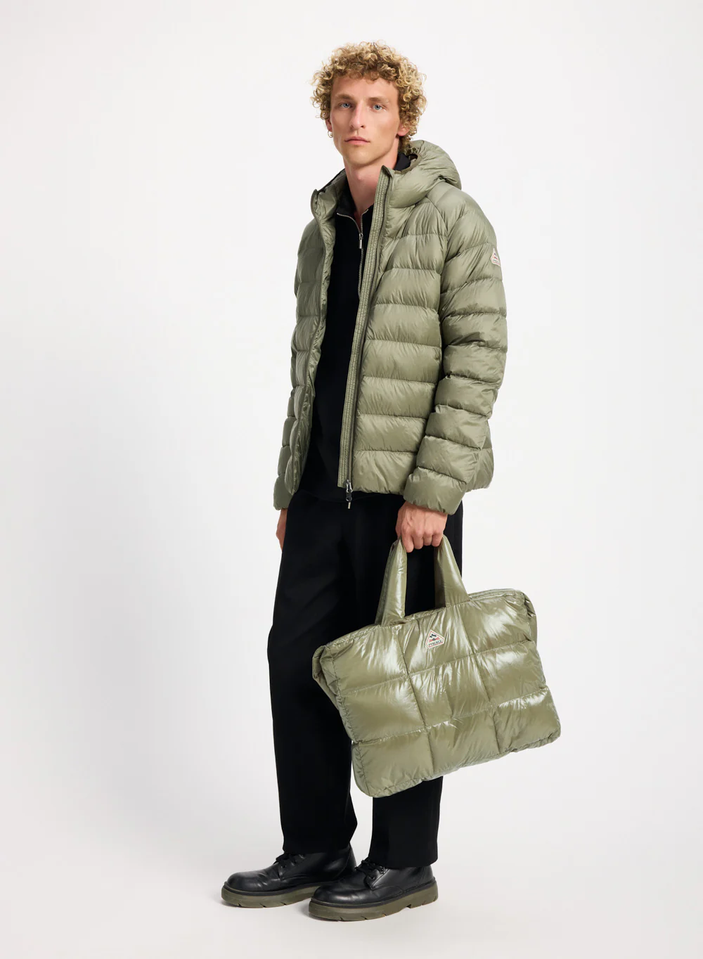 Doudoune à capuche homme Pyrenex kaki clair - Image 2