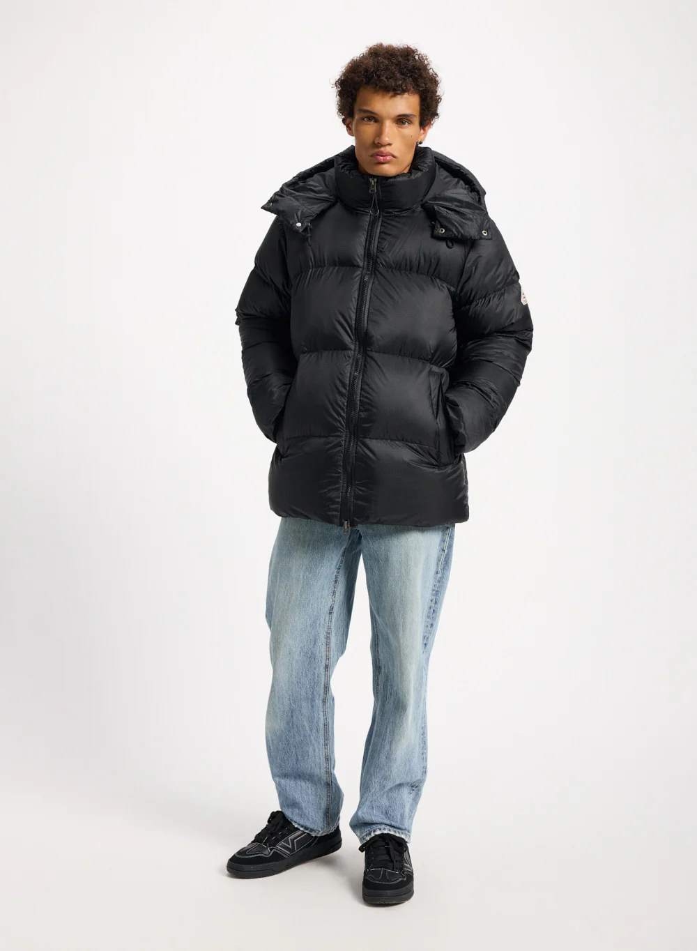 Doudoune chaude unisexe Pyrenex Shift Hooded Ripstop noire - Image 3