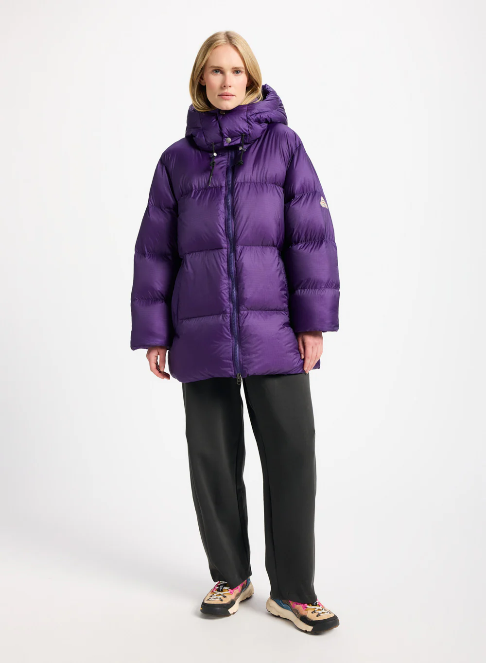 Doudoune chaude et ultra légère unisexe Pyrenex Shift Hooded Ripstop violette - Image 3