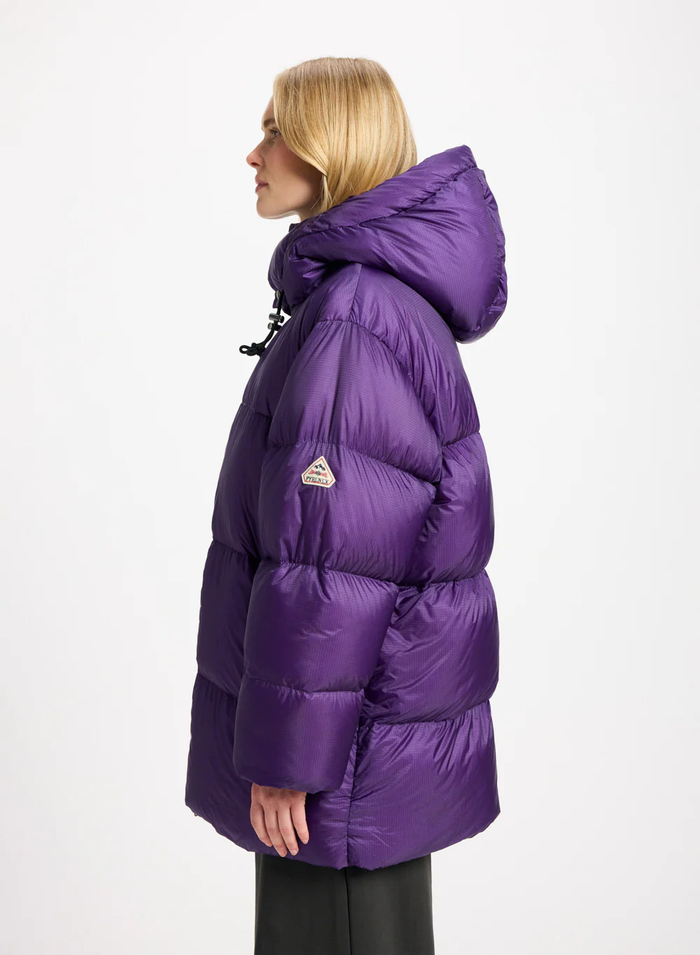 Doudoune chaude et ultra légère unisexe Pyrenex Shift Hooded Ripstop violette - Image 5
