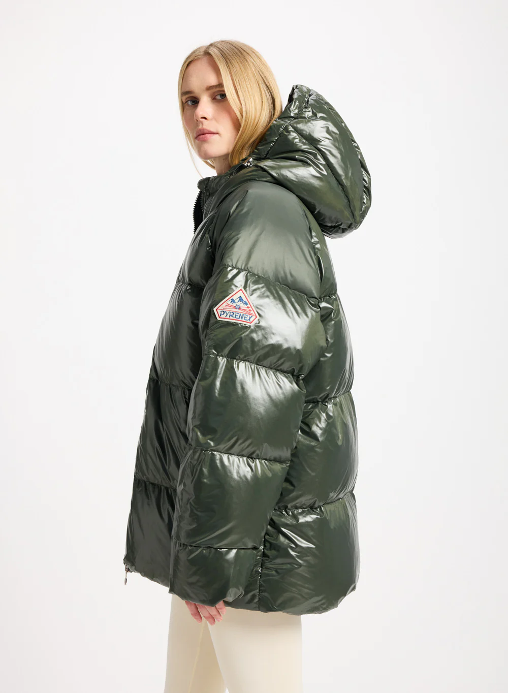 Doudoune unisexe à capuche Pyrenex Sten Deep khaki - Image 5