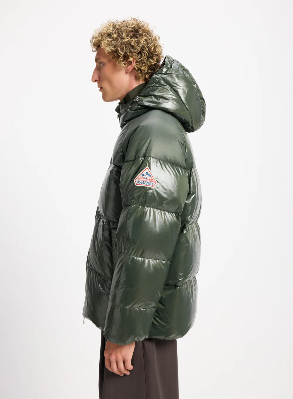 Doudoune unisexe à capuche Pyrenex Sten Deep khaki - Image 6