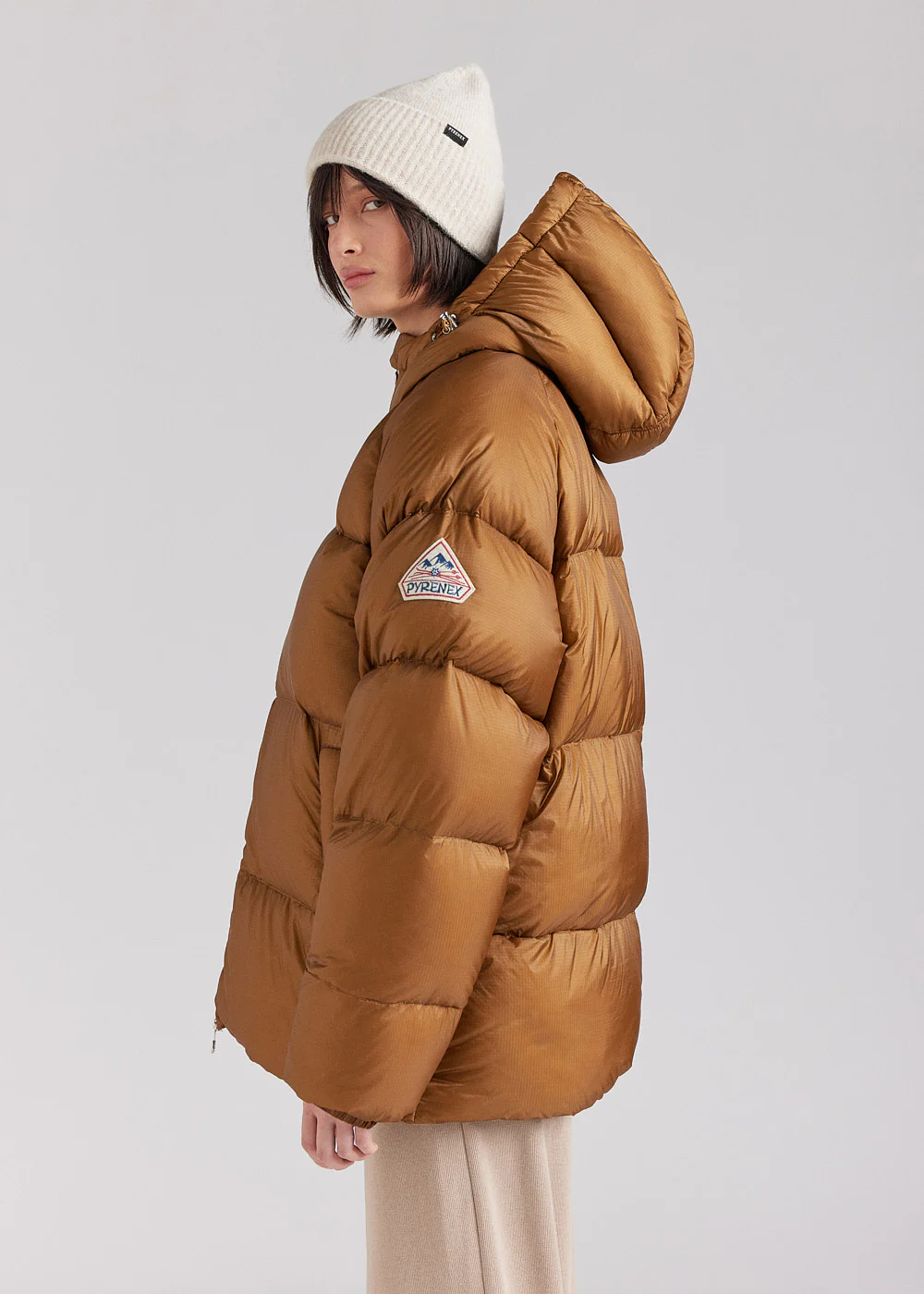 Doudoune unisexe pyrenex Sten ripstop bronze brown - Image 5