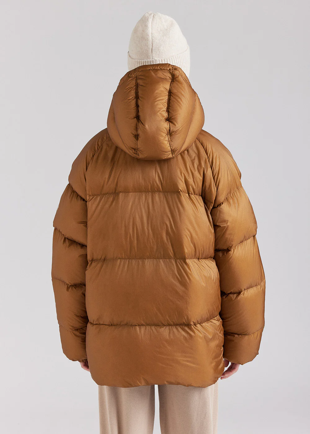 Doudoune unisexe pyrenex Sten ripstop bronze brown - Image 8