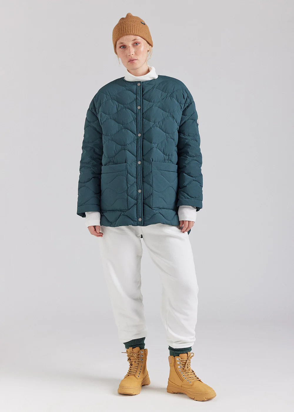 Doudoune légère pour femme Pyrenex Sienna baltic green - Image 2