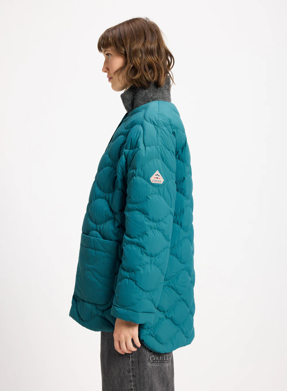 Doudoune légère pour femme Pyrenex Sienna bleu turquoise - Image 3