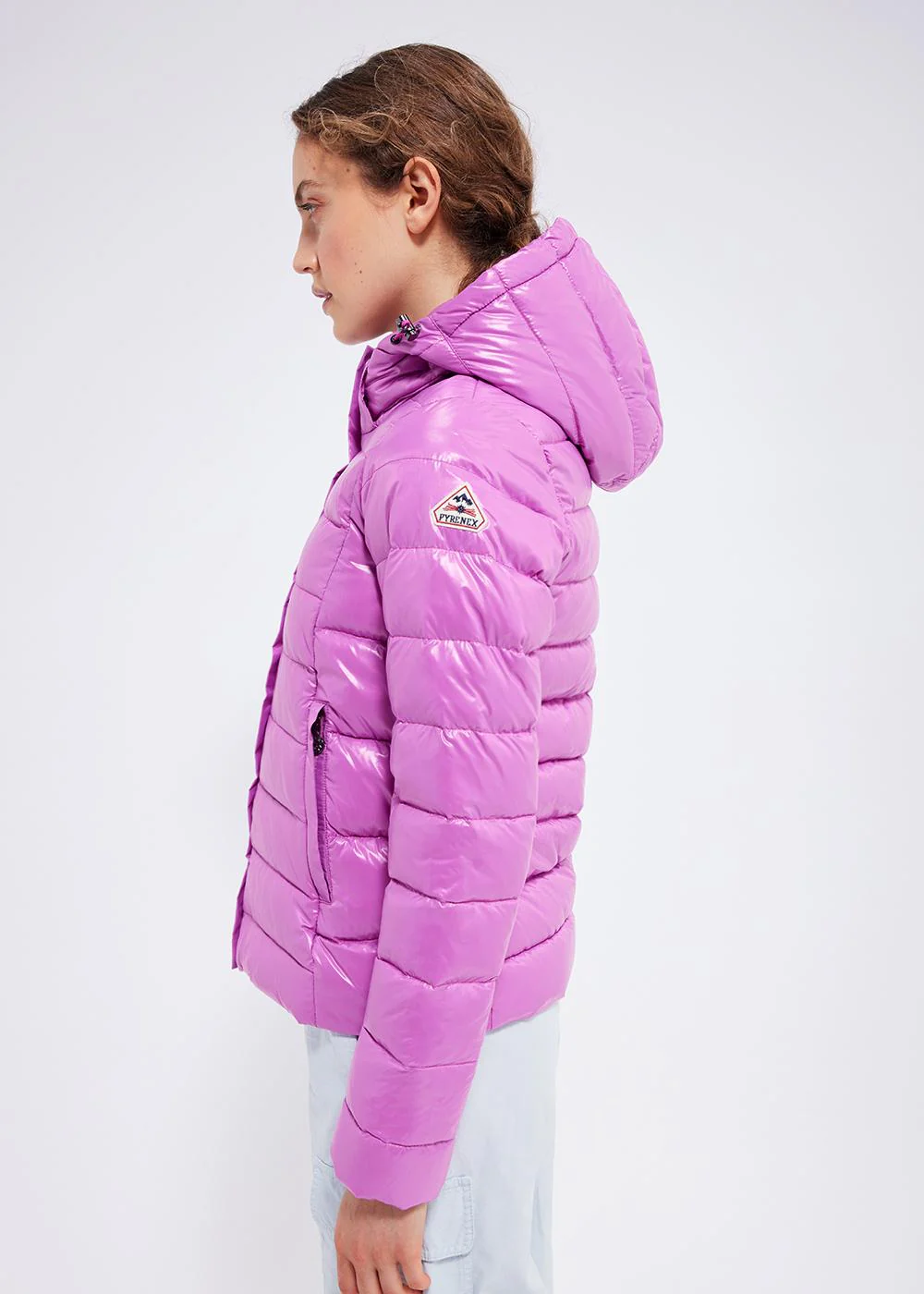 Doudoune brillante femme Pyrenex Spoutnic Fuchsia - Image 4