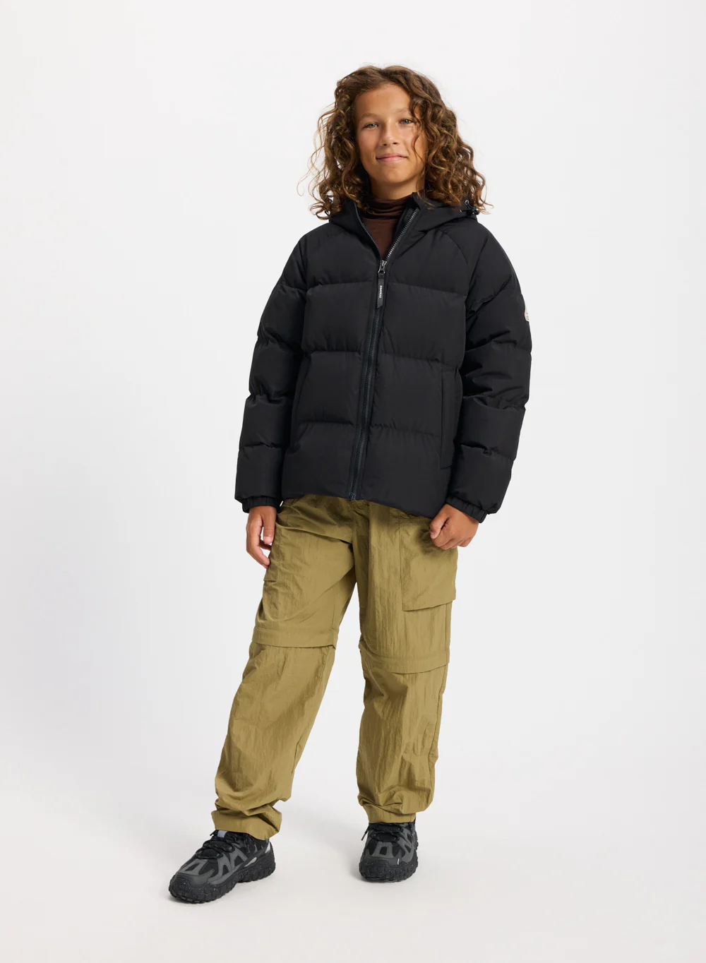 Doudoune enfant unisexe à capuche Pyrenex Sten Smooth noire - Image 3