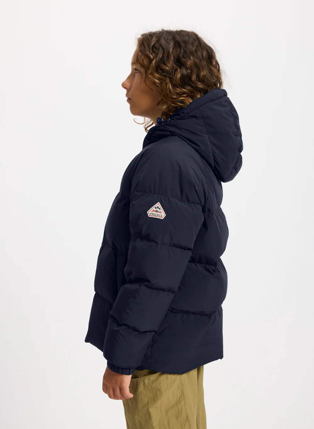 Doudoune enfant unisexe à capuche Pyrenex Sten Smooth bleu foncé - Image 5