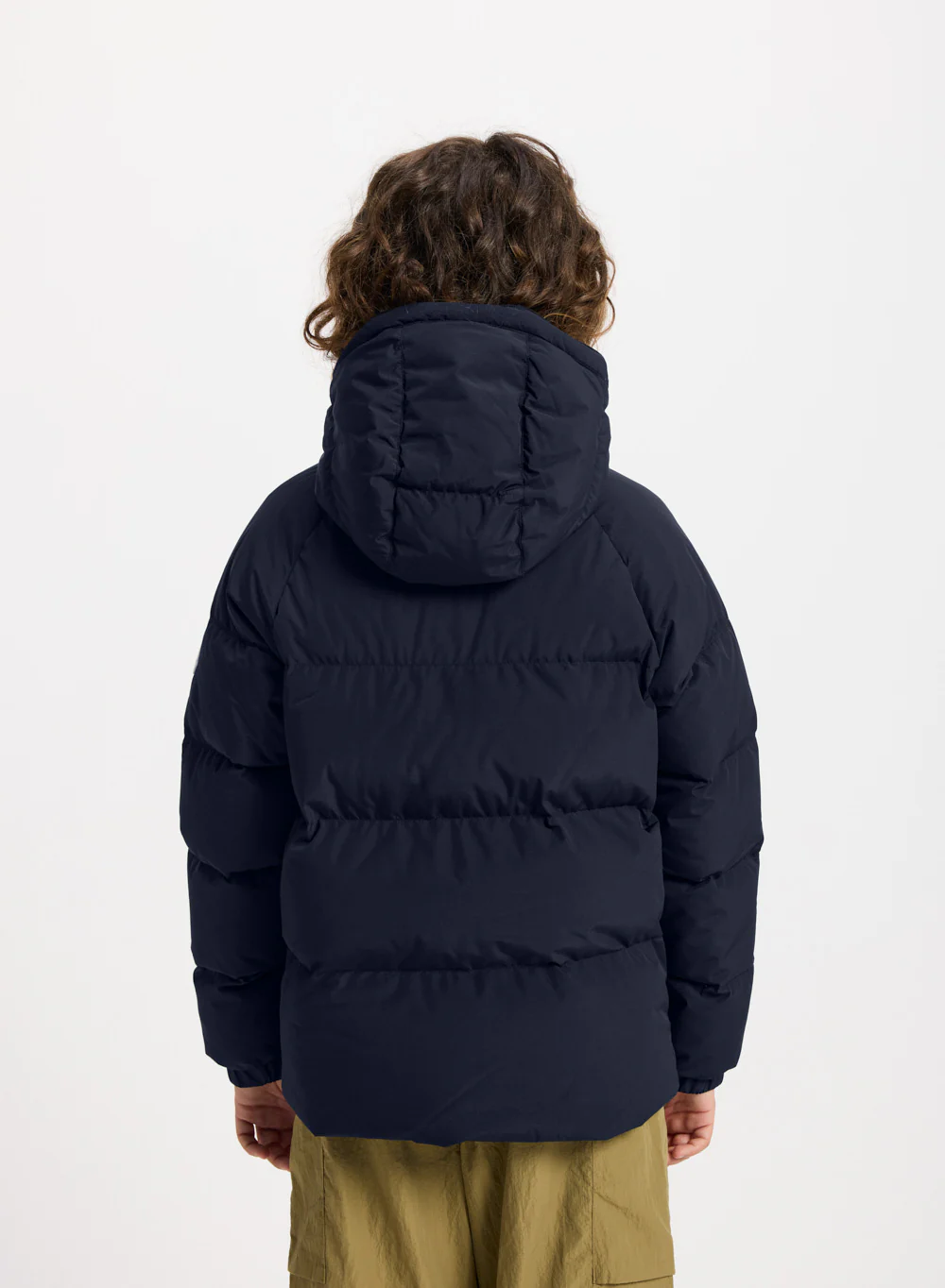 Doudoune enfant unisexe à capuche Pyrenex Sten Smooth bleu foncé - Image 7